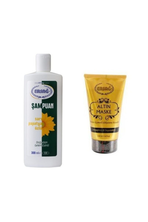 Sarı Papatya Özlü Şampuan 300 Ml +yaşlanma Ve Leke Karşıtı Soyulabilen Altın Maske 150 Ml