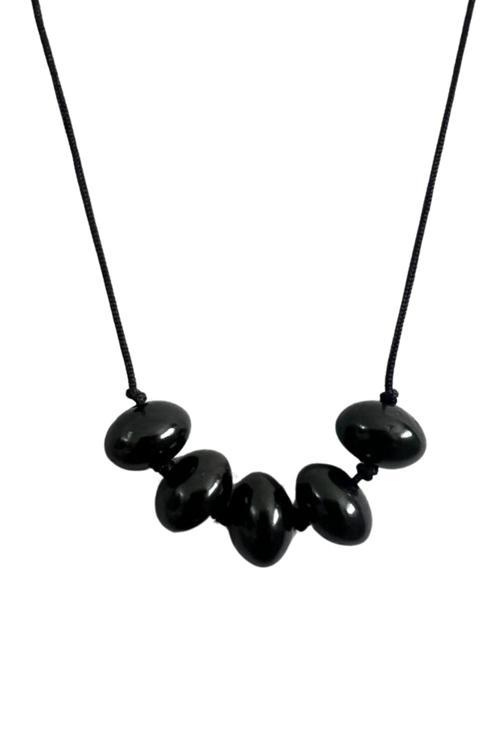 Sertifikalı Oltu Taşı Kolye Asansörlü Kilit Sistemi Sürpriz Hediyeli