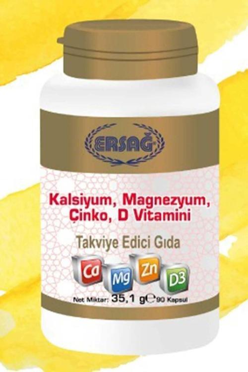 Kalsiyum Magnezyum Çinko D Vitamini 90 Kapsül
