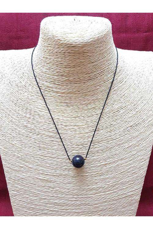 Yıldız Taşı Kolye Ayarlanabilir Orijinal Doğal Taş Çok Fonksiyonlu Kolye 14 mm