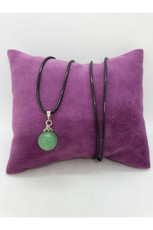 Aventurin Taşı Kolye Orijinal Doğal Taş 10 mm