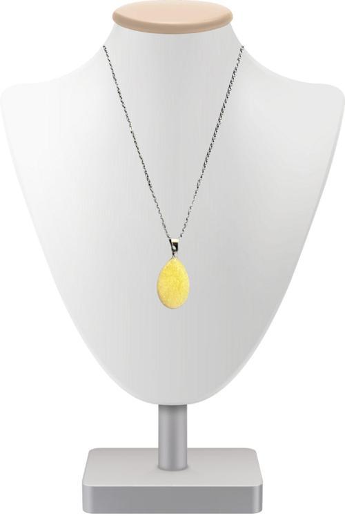 Sertifikalı Sitrin Doğal Taş Kolye