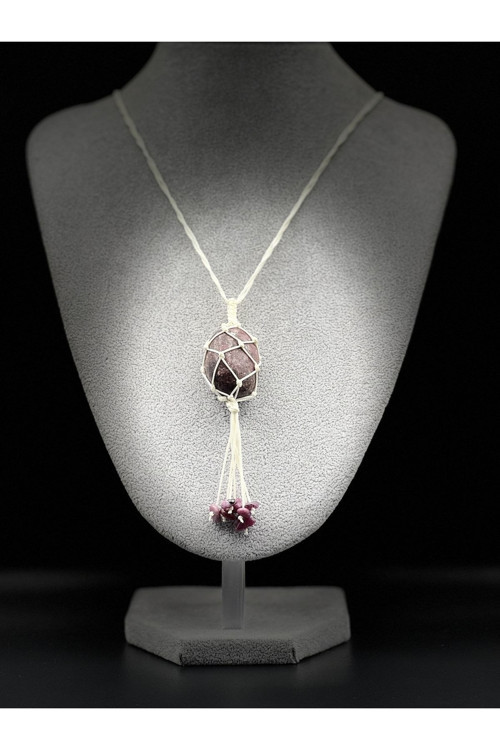 Yakut Doğal Taş Tasarım Kolye