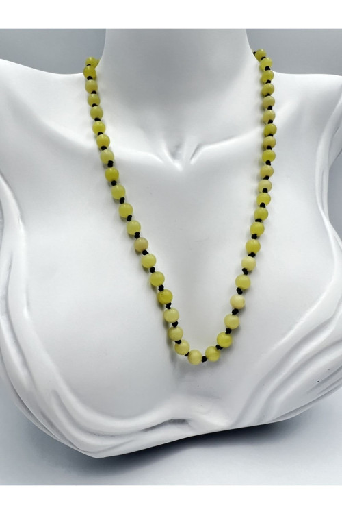 Doğal Taş Peridot Taşı Kolye AAA Kalite 6mm