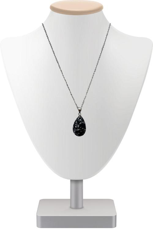 Sertifikalı Obsidyen Doğal Taş Kolye Sürpriz Hediyeli