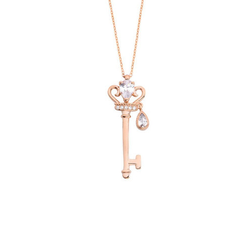 Prensesin Anahtarı Gümüş Kolye GMS1333