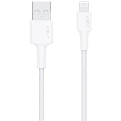 ONTECH - Aukey Cb-bal7-wh Naylon Örgülü Usb-a Lightning Kablosu 0.9mt