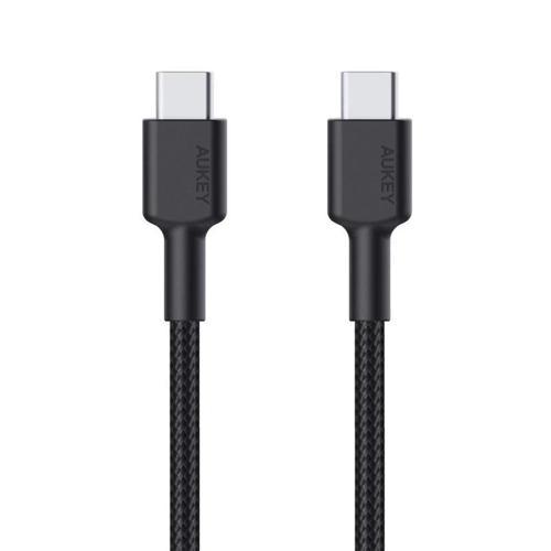 ONTECH - Aukey Cb-cd45-bk Pd Naylon Örgülü Type-c Type-c Şarj Kablosu 0.9mt