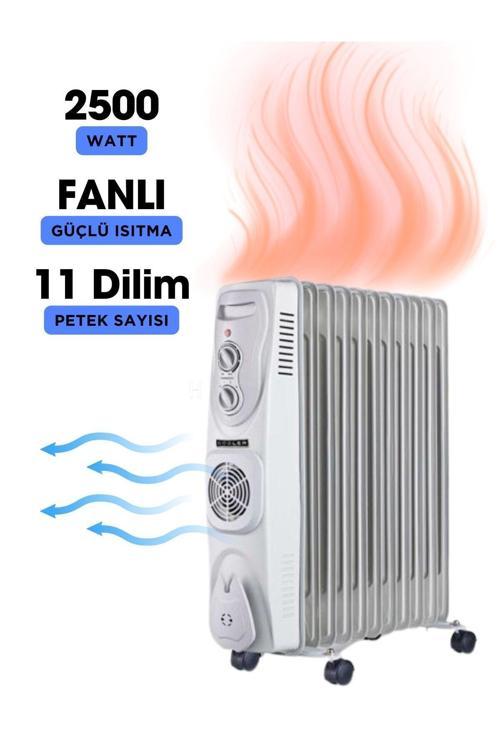 Süsler Sr-5811 2500 W 11 Dilim Fanlı Yağlı Radyatör