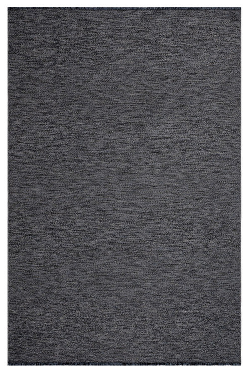 Halınet Dusk Antrasit Geometrik Pamuk Kilim-LxS-Galata-1061-Anthracite-75 x 250