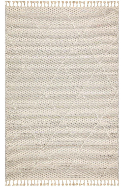 Kent Bej Geometrik Polipropilen Makine Alan Halısı-Eko-sh 02 beige-160 x 230