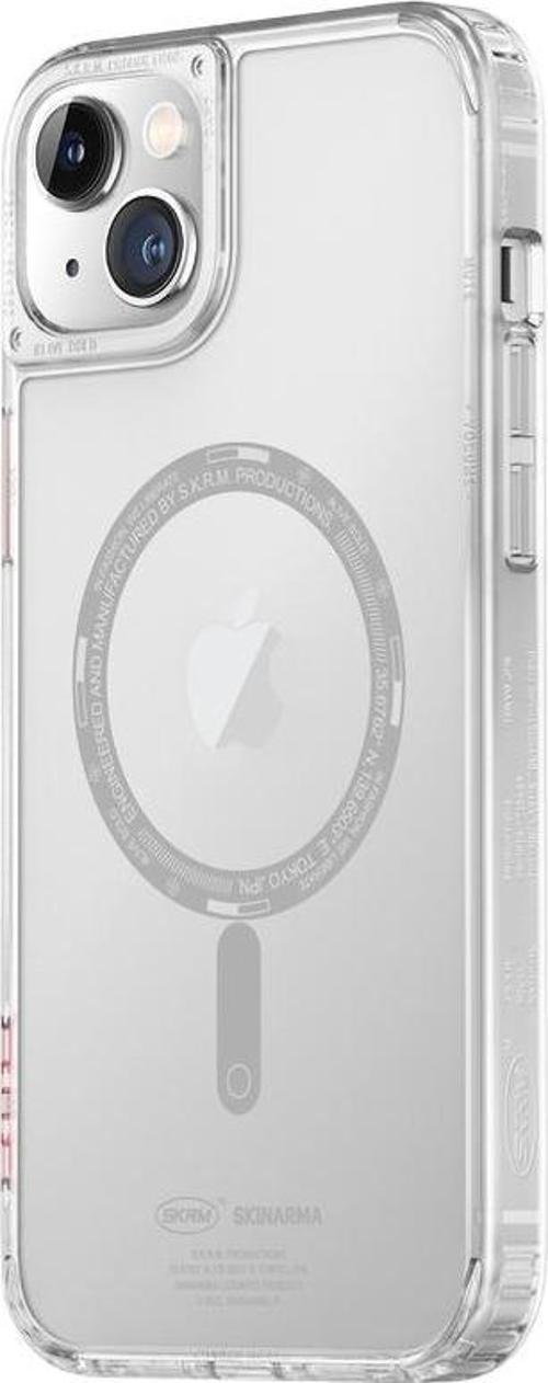 iPhone 14 Plus Uyumlu Orjinal Lisanslı Kılıf Şeffaf Airbag Tasarımlı Magsafe Şarj Saido Kapak