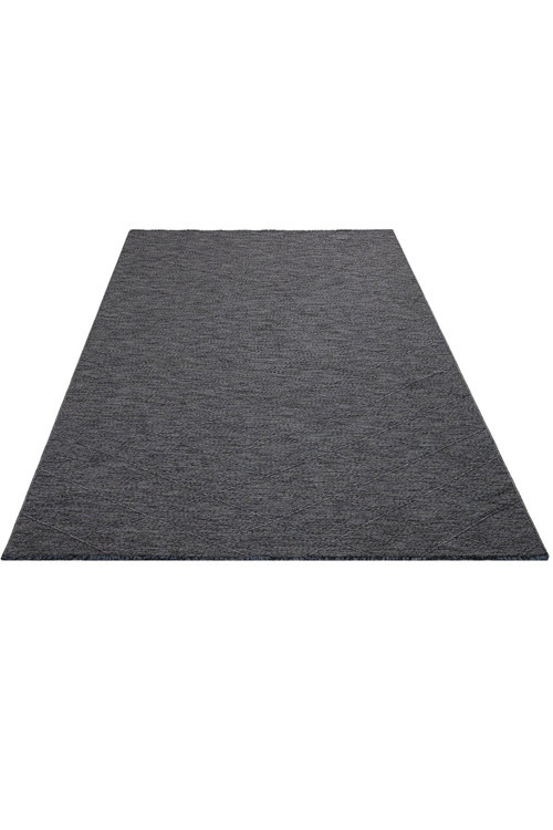 Halınet Dusk Antrasit Geometrik Pamuk Kilim-LxS-Galata-1061-Anthracite-200 x 270