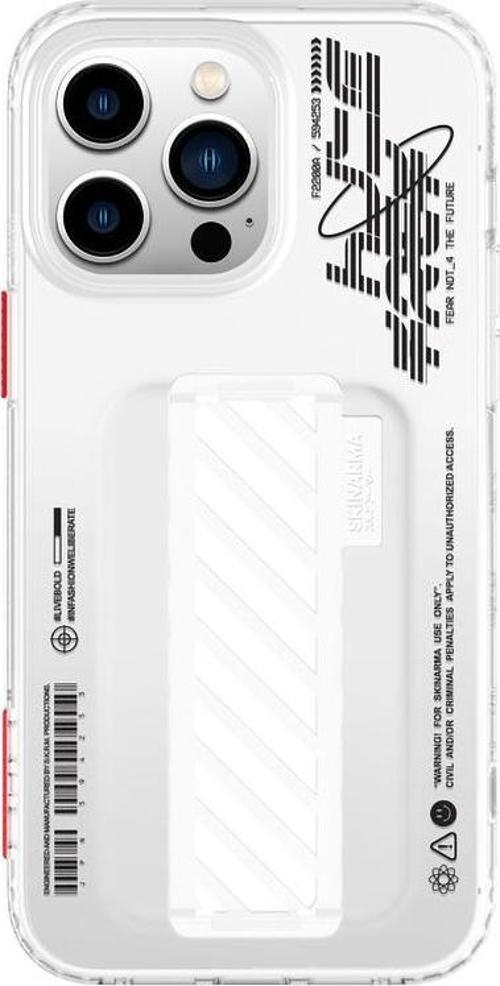 iPhone 14 Pro Max Uyumlu Orjinal Lisanslı Kılıf Şeffaf Desenli Standlı Kaze Kapak