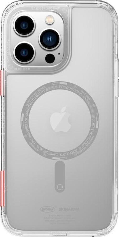 iPhone 14 Pro Uyumlu Orjinal Lisanslı Kılıf Şeffaf Airbag Tasarımlı Magsafe Şarj Saido Kapak