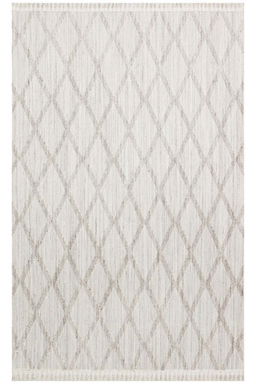 Kirchdorf An Der Krems Gri Geometrik Polyester Makine Halısı-Eko-czy 04 grey-80 x 300