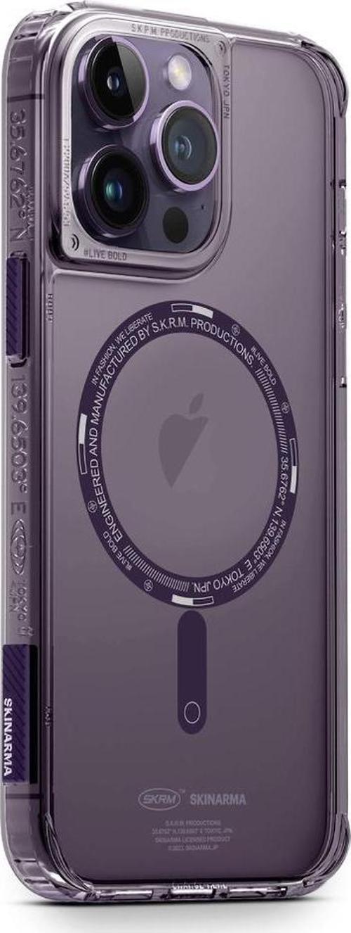 iPhone 14 Pro Uyumlu Orjinal Lisanslı Kılıf Şeffaf Airbag Tasarımlı Magsafe Şarj Saido Kapak