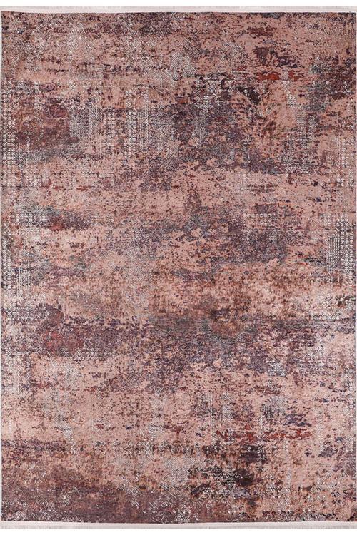 Habarovsk Kahverengi Modern Polyester Dijital Baskı Halı