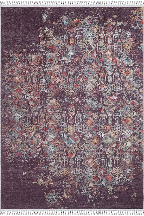 Konin Kahverengi Klasik Dijital Baskı Halı-Haln-HLN5004-120 x 180