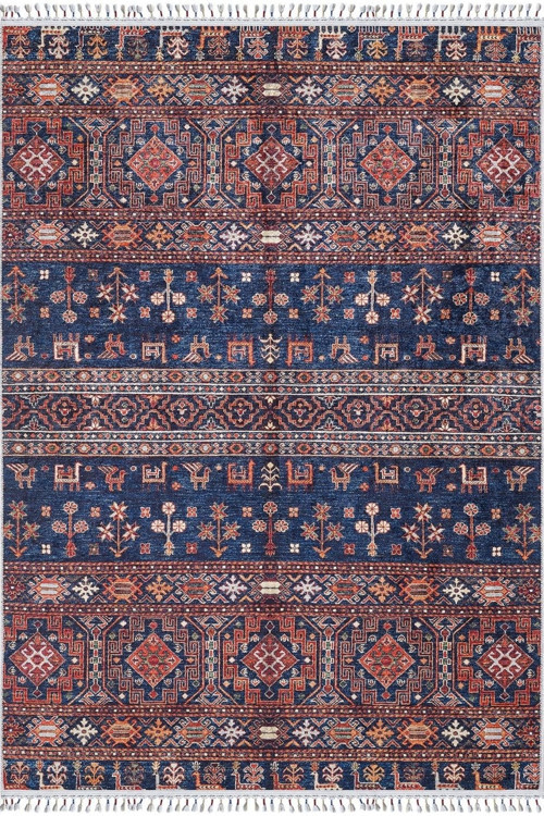 Milicz Kahverengi Modern Dijital Baskı Halı-Haln-HLN5091-150 x 220