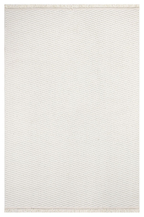 Halınet Celestial Krem Çizgili Polyester Makine Alan Halısı-LxS-Dizayn-1063-Cream-200 x 300