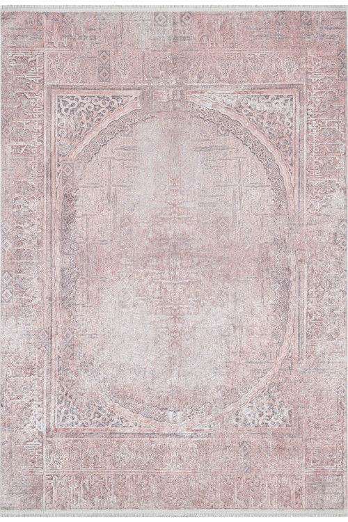 Andimesk Pembe Klasik Dijital Baskı Halı-Haln-HLN1924-100 x 150