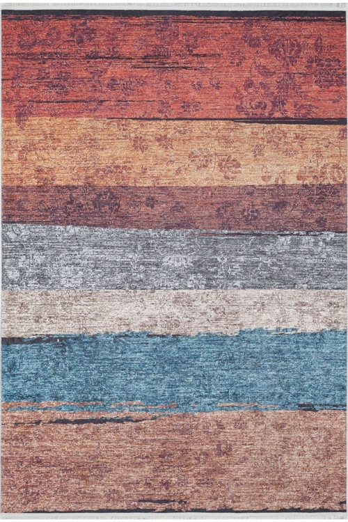 Biala Kırmızı Modern Dijital Baskı Halı-Haln-HLN2005-140 x 200