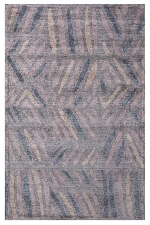 3S Pudra Pembe Modern %100 Natural And Viskon Makine Halısı
