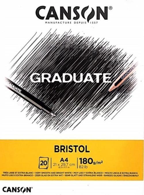 A4 Çizim Bloğu (Çizim Defteri) Graduate Cangrad Bristol 20 Yaprak 180 Gram 400110383