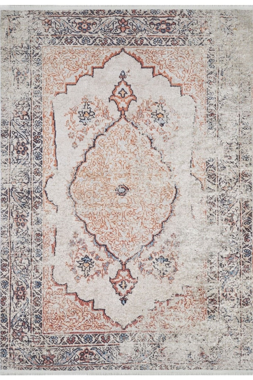 Brzeg Kahverengi Klasik Dijital Baskı Halı-Haln-HLN1685-170 x 240