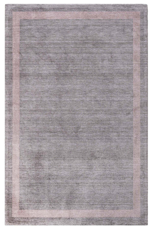 3S Antrasit Çerçeveli %100 Natural And Viskon Makine Halısı-3S-DR2007-160 x 230