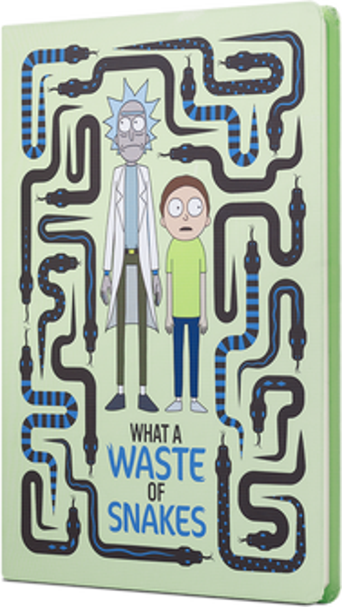 Rick And Morty Sert Kapak ButikNot Defteri Yılan Krem 80 Yaprak Çizgisiz 15X21Cm Dft-388074