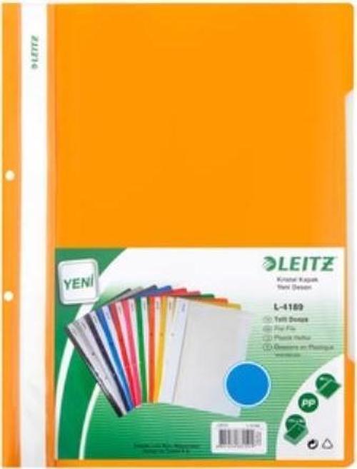 4189 Telli Dosya A-4 Plastik Turuncu 50 Li (1 Paket 50 Adet)