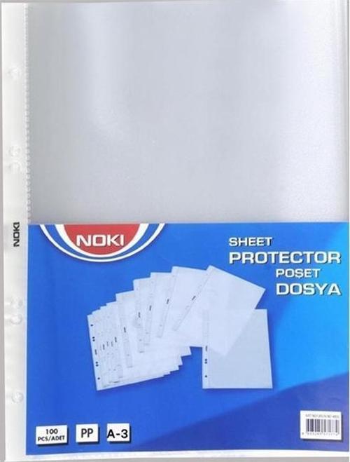 A-3 Dikey Poşet Dosya 90 Micron 25 Li 4836-P (1 Paket 25 Adet)