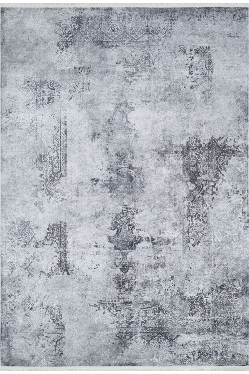 Hamedan Gri Modern Dijital Baskı Halı-Haln-HLN1829-80 x 500