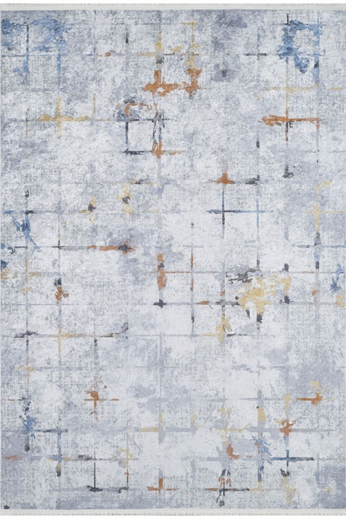 Jatoi Mavi Modern Dijital Baskı Halı-Haln-HLN1753-150 x 220