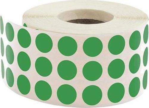 20 Mm 2500 Li Yeşil Tekli Kutu Nokta Etiket