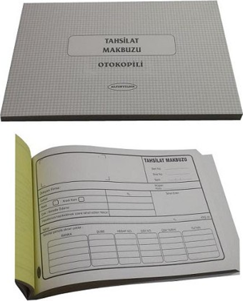 Tahsilat Makbuzu Otocopyli 3 Nüsha 3/50 14X20 Cm (12 Koçan)