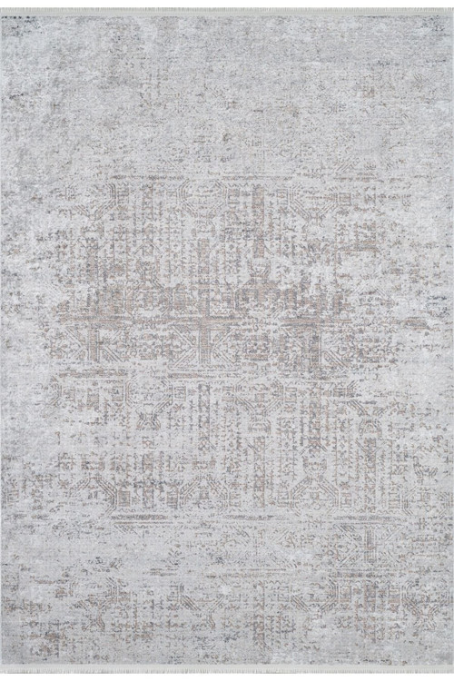 Bhalwal Bej Modern Dijital Baskı Halı-Haln-HLN1775-100 x 550