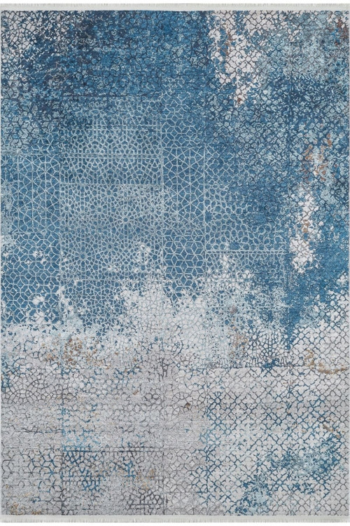 Layyah Mavi Modern Dijital Baskı Halı-Haln-HLN1697-120 x 180