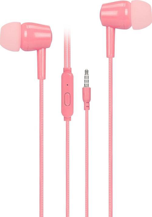 As1 Mobil Telefon Uyumlu Kulak İçi Pembe Mikrofonlu Kulaklık
