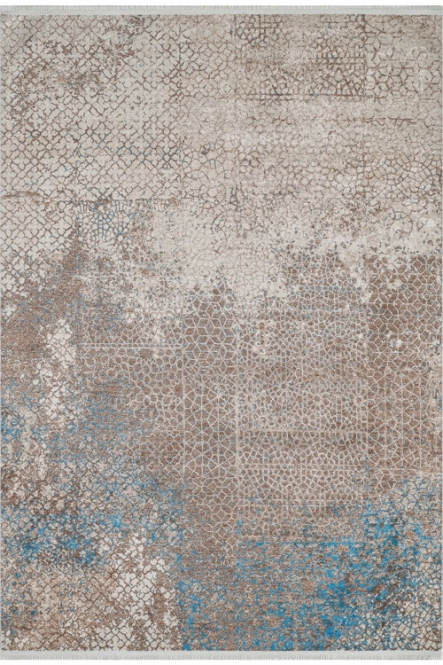 Swabi Kahverengi Modern Dijital Baskı Halı-Haln-HLN1698-80 x 400
