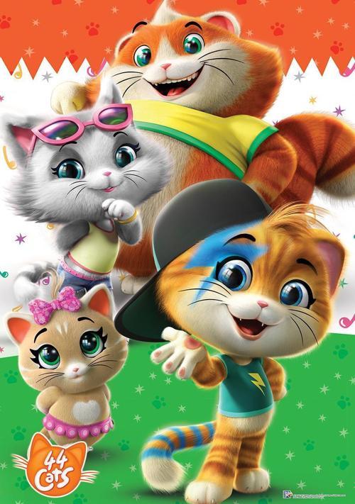 44 Cats Puzzle 50 Parça Cat709