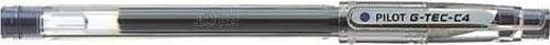 G-Tec C4 Roller Kalem İğne Uç 0.4 Mm Siyah 12 Li (1 Paket 12 Adet)