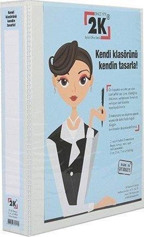 Sunum Klasörü Cepli 5 Cm 2 Halkalı Beyaz 05-2D-B