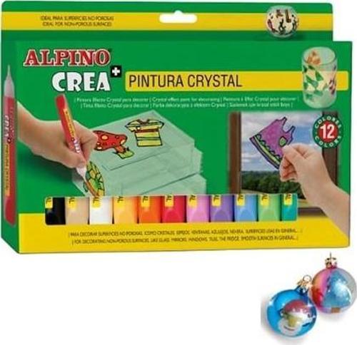 Crea Pintura Crystal Boya Kalemi 12 Renk De-028