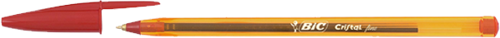 Cristal Fine Tükenmez Kalem Kırmızı 50 Li (1 Paket 50 Adet)