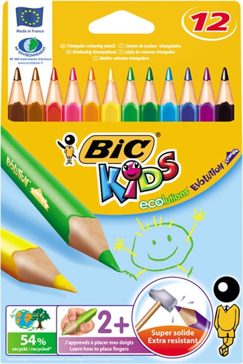 Evolution Üçgen Boya Kalemi 12 Renk 829735