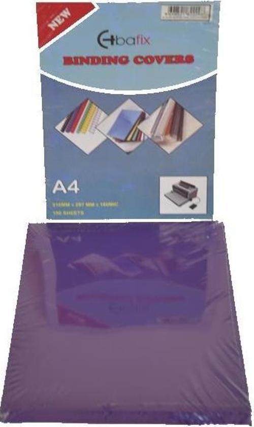 A-4 Pvc Cilt Kapağı 160 Micron Mat Mor 100 Lü (1 Paket 100 Adet)