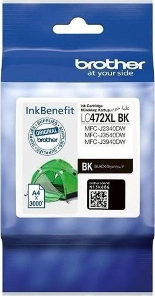 Lc472Xlbk Black Siyah 3.000 Sayfa Kapasiteli Kartuş Mfc-J2340-J3540-J3940